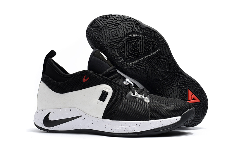 Nike PG 2 White Black Red Basketball Shoes
